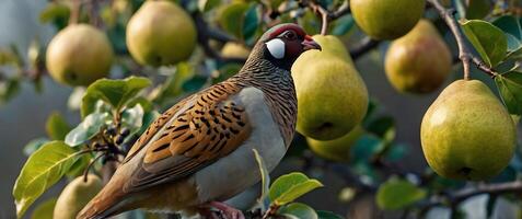 Partridge in a pear tree photo
