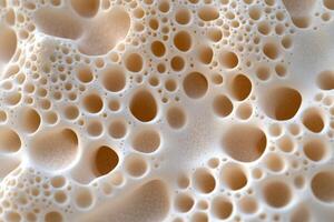 Close-up view of an intricate 3D lattice structure resembling organic tissue, illuminated by soft light photo