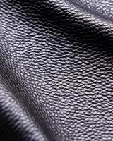 Close-up view of luxurious leather showcasing intricate stitching and rich texture for design inspiration photo