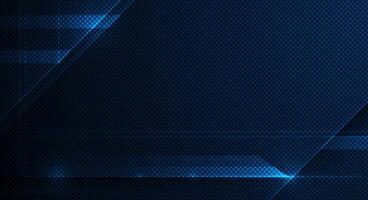 Abstract line pattern, digital hi tech technology design and light effect. High speed movement and connection, dark blue background. Illustration futuristic, communication, cyberspace concept vector