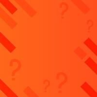 Question mark copy space background. Quiz banner template. vector