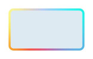 Futuristic element illustration. Colorful lower third overlay. vector