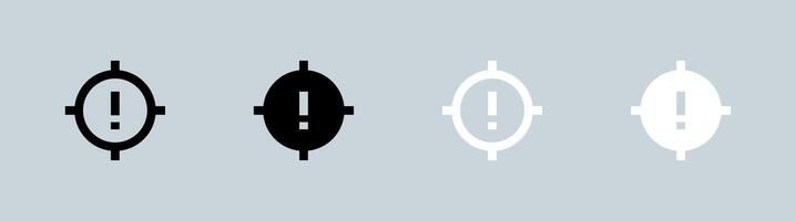 Fraud icon set in black and white. Cyber signs illustration. vector