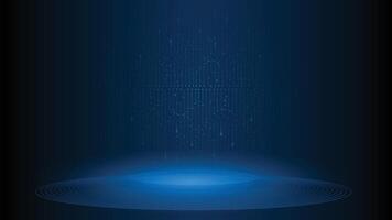 Abstract product showcase technology background Hi-tech communication vector