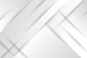 Elegant overlapping white geometric background design vector