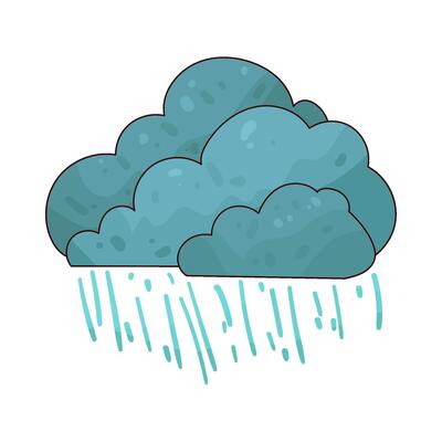 Illustration of rainy