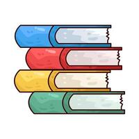 Illustration of stack of books vector