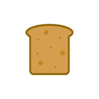 Fresh bread, toast for breakfast. vector