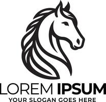 stylized logo featuring a horse head within a triangular shape vector