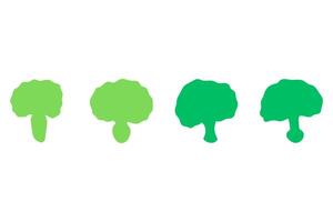 Vegetable design set. Food ingredient vector