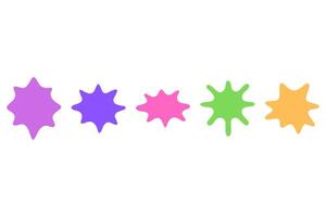 Abstract Splash Shape design set vector