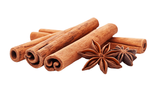 ein Nahansicht von Zimt Stöcke und Star Anis Hervorheben ihr Reich Texturen png