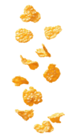 Cornflakes descend softly through the air, creating a playful and whimsical effect png