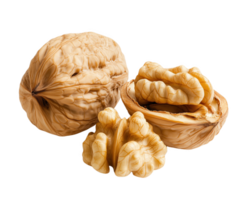 The bounty of nature a closed walnut and its open twin reveal rich textures png