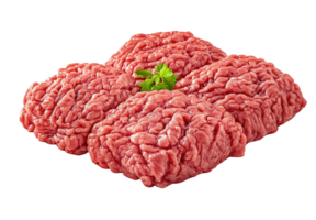 Freshly prepared beef chunks ready for your next culinary adventure on a bright background png