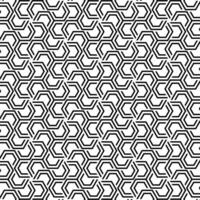 Black and white hexagon geometric pattern background vector