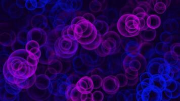 Animated Abstract Background with Bubbles video