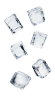 Artfully arranged ice cubes creating a refreshing aesthetic against png