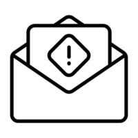 Simple Spam icon. The icon can be used for websites, print templates, presentation templates, illustrations, etc vector