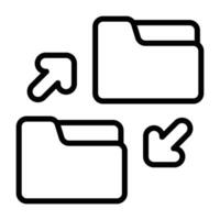 Simple Folder Sharing colorful icon. The icon can be used for websites, print templates, presentation templates, illustrations, etc vector