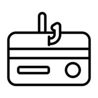 Simple Phishing colorful icon. The icon can be used for websites, print templates, presentation templates, illustrations, etc vector