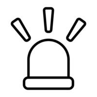 Simple Siren icon. The icon can be used for websites, print templates, presentation templates, illustrations, etc vector