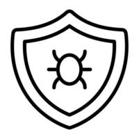 Simple Antivirus icon. The icon can be used for websites, print templates, presentation templates, illustrations, etc vector