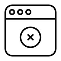 Simple Website icon. The icon can be used for websites, print templates, presentation templates, illustrations, etc vector