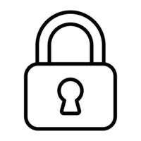 Simple Lock icon. The icon can be used for websites, print templates, presentation templates, illustrations, etc vector