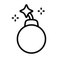 Simple Bomb icon. The icon can be used for websites, print templates, presentation templates, illustrations, etc vector