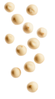 Scattered white spheres create a playful abstract arrangement in minimalistic design png