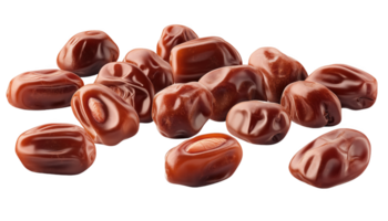 A delightful assortment of realistic dates arranged artistically png