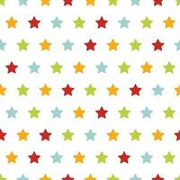 Seamless pattern with colored stars. Cute Baby Pattern for Background, Poster, Textile vector