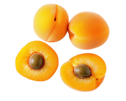 A beautiful whole apricot sits gracefully, its soft skin glistening under gentle light png