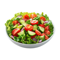 A salad with tomatoes, cucumbers and onions png