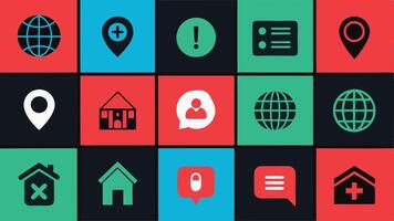 Contact us icon set.Contact and Communication Icons.Set of Communication icon.Set of Socia vector