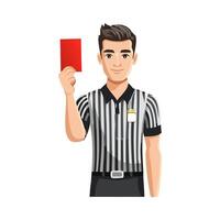 Referee Giving a Red Card vector