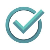 Simple Check Icon vector