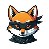 Ninja Fox with a Mask vector