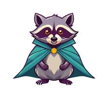 Rogue Raccoon with a Cloak vector