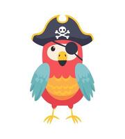 Pirate Parrot with an Eyepatch vector