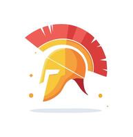 Geometric Gladiator Helmet vector