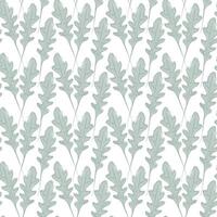 Outline Arugula leaves with fill not along contour Seamless pattern Healthy eating backdrop concept. Isolated illustration Wrapping, wallpaper or web, posters, banners, cards, price tag, label vector