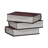 illustration of book stack vector