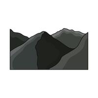 illustration of rocky mountain vector