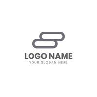 A logo design for a company that is made up of two lines vector