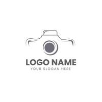 A camera logo design template vector