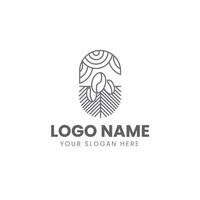 A logo design for a company that is called 'the art of living' vector