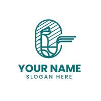 A logo design for a company that is called your name vector