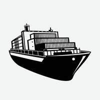 Container Ship Icons for Your Design Projects vector